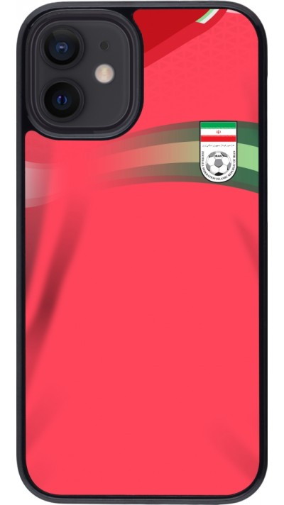 Coque iPhone 12 mini - Maillot de football Iran 2022 personnalisable