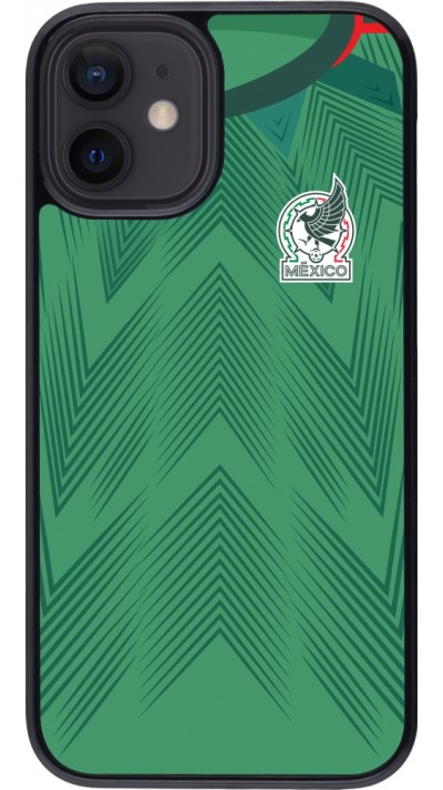 Coque iPhone 12 mini - Maillot de football Mexique 2022 personnalisable