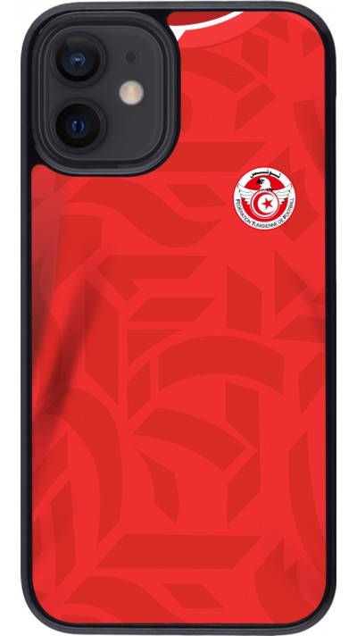 Coque iPhone 12 mini - Maillot de football Tunisie 2022 personnalisable