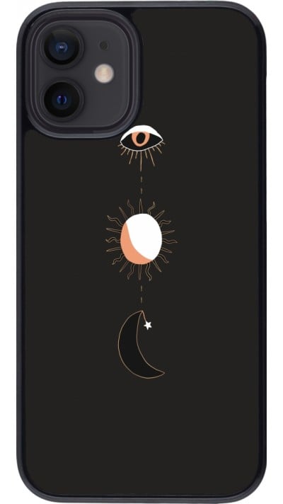 Coque iPhone 12 mini - Halloween 22 eye sun moon