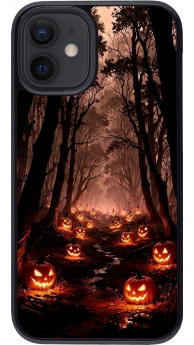 iPhone 12 mini Case Hülle - Halloween 2025 Road of Terrifying Pumpkins
