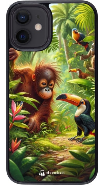 Coque iPhone 12 mini - Jungle Tropicale Tayrona