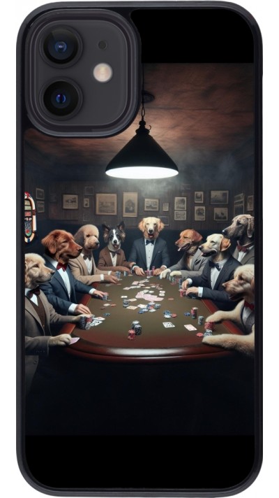 iPhone 12 mini Case Hülle - Die Pokerhunde