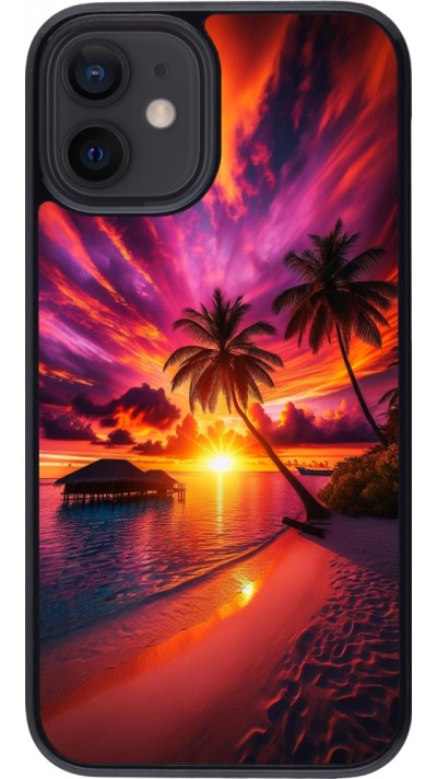 Coque iPhone 12 mini - Maldives Dusk Bliss