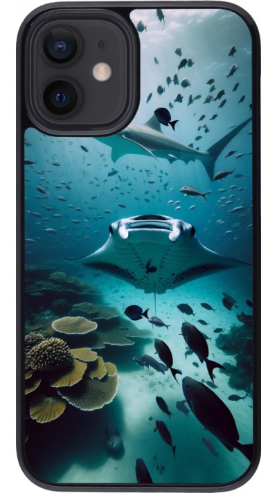 iPhone 12 mini Case Hülle - Manta Lagune Reinigung