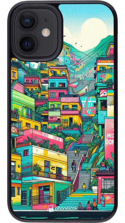 iPhone 12 mini Case Hülle - Medellin Comuna 13 Kunst