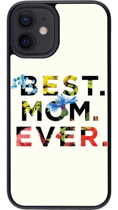 Coque iPhone 12 mini - Mom 2023 best Mom ever flowers