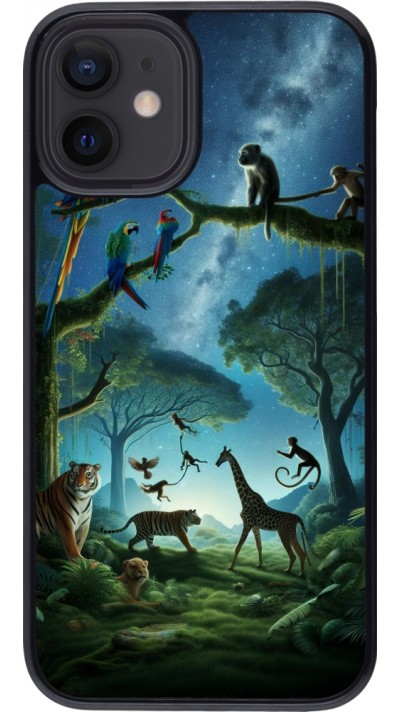 Coque iPhone 12 mini - Paradis des animaux exotiques
