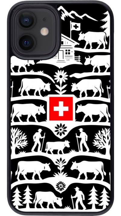 iPhone 12 mini Case Hülle - Poya Schweiz 3 schwarz