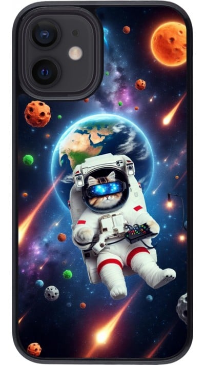 Coque iPhone 12 mini - VR SpaceCat Odyssey