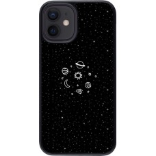 Coque iPhone 12 mini - Space Doodle