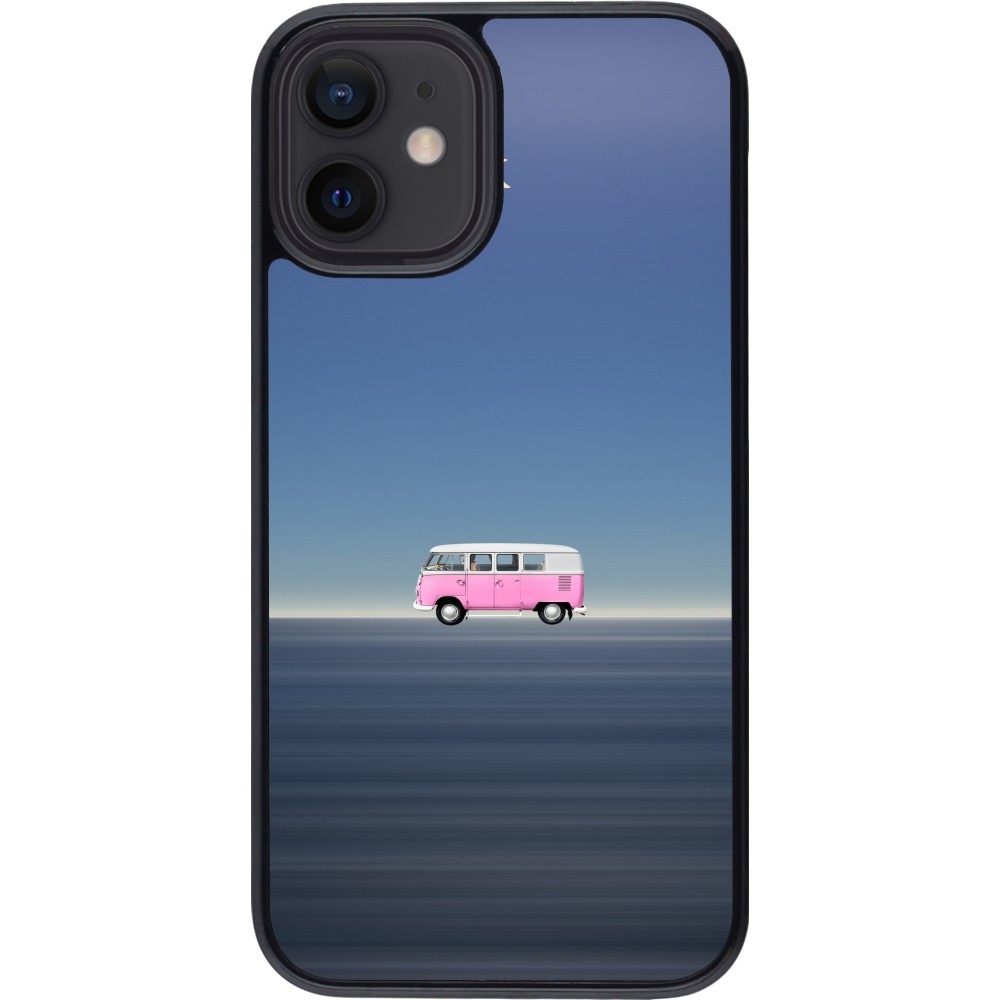 iPhone 12 mini Case Hülle - Spring 23 pink bus