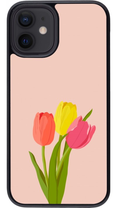 Coque iPhone 12 mini - Spring 23 tulip trio