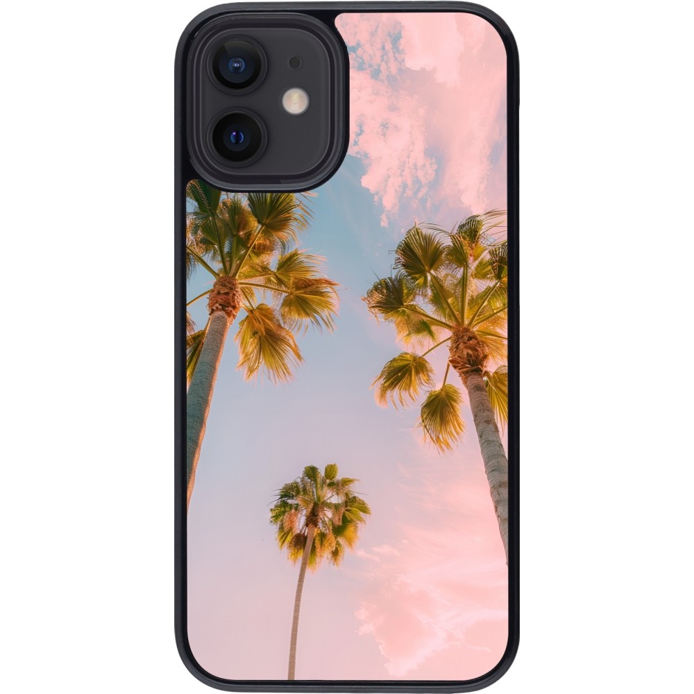 Coque iPhone 12 mini - Summer 2025 Palmiers