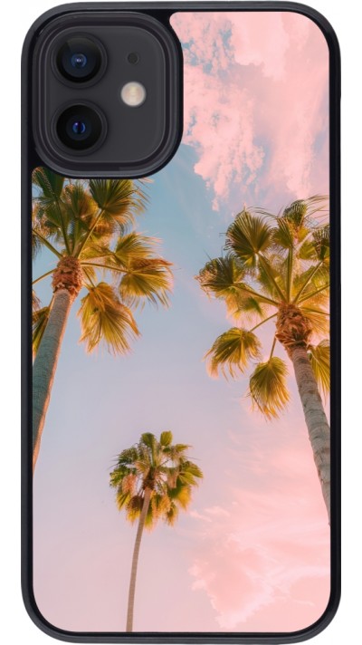 Coque iPhone 12 mini - Summer 2025 Palmiers