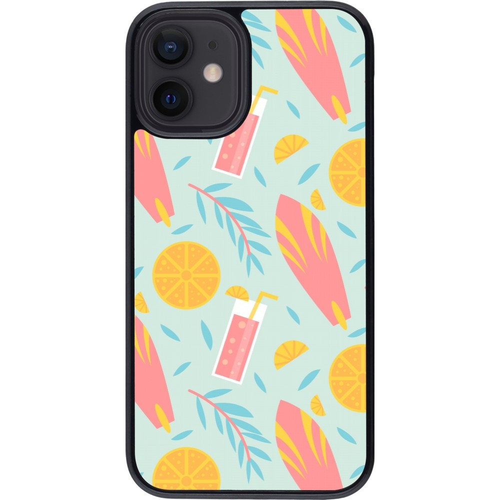 Coque iPhone 12 mini - Summer 2025 Pattern citron