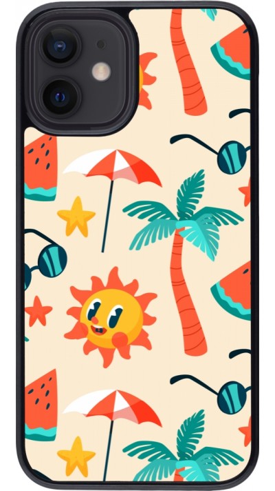 Coque iPhone 12 mini - Summer 2025 Pattern soleil