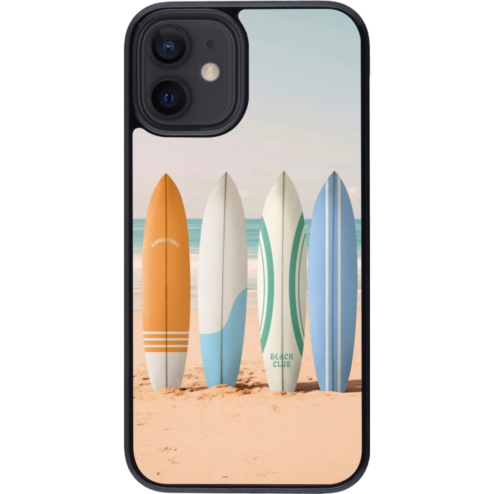 Coque iPhone 12 mini - Summer surfboard 2025