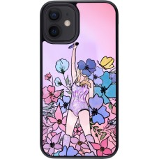 iPhone 12 mini Case Hülle - Taylor Swift Sketch - Pink