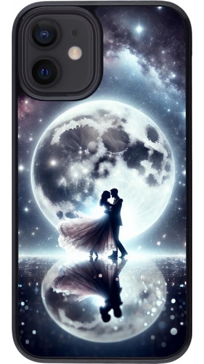 Coque iPhone 12 mini - Valentine 2024 Love under the moon