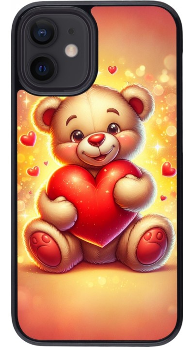 Coque iPhone 12 mini - Valentine 2024 Teddy love