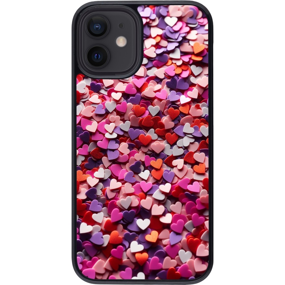 iPhone 12 mini Case Hülle - Valentin 2025 Konfetti