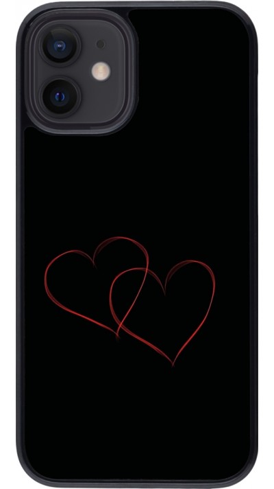 Coque iPhone 12 mini - Valentine 2023 attached heart