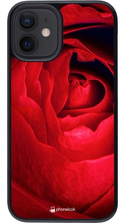 Coque iPhone 12 mini - Valentine 2022 Rose