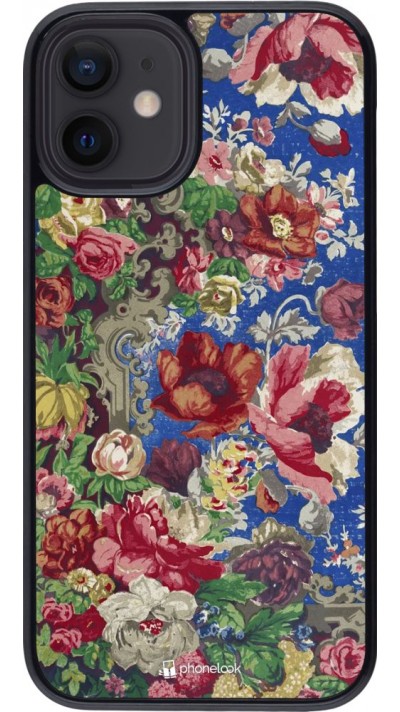 Coque iPhone 12 mini - Vintage Art Flowers