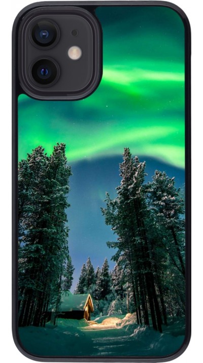 Coque iPhone 12 mini - Winter 22 Northern Lights