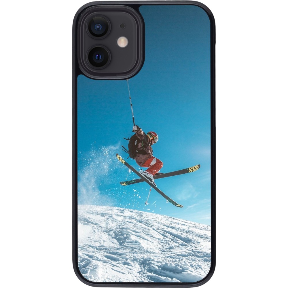Coque iPhone 12 mini - Winter 22 Ski Jump