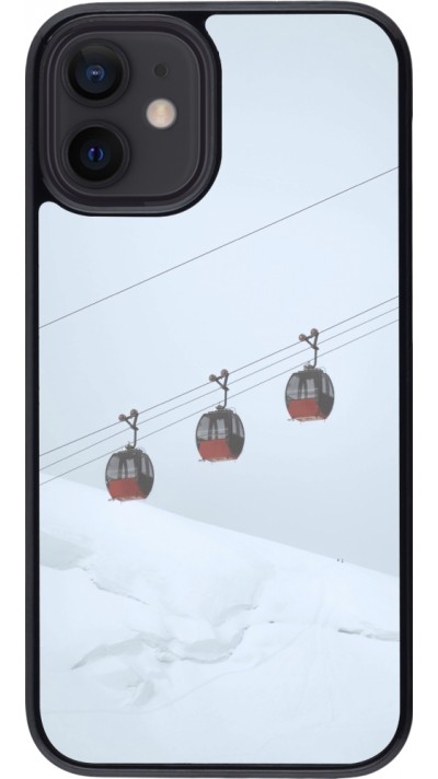 Coque iPhone 12 mini - Winter 22 ski lift