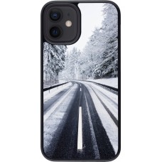 Coque iPhone 12 mini - Winter 22 Snowy Road