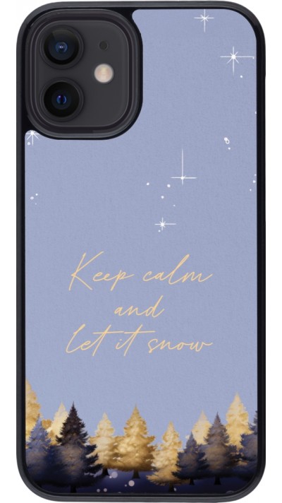 Coque iPhone 12 mini - Winter 25 Winter illustration of trees