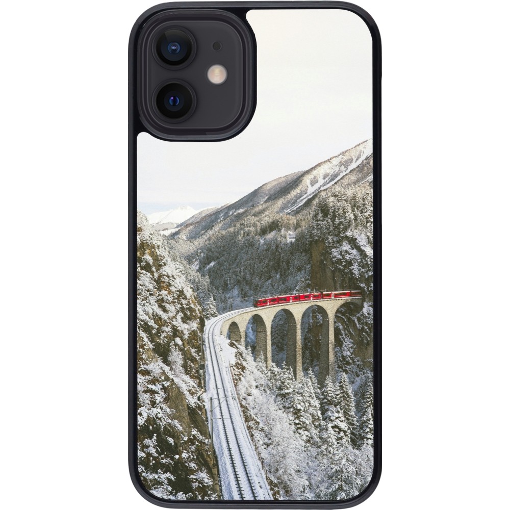 Coque iPhone 12 mini - Winter 25 Winter polar express