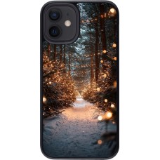 Coque iPhone 12 mini - Winter 25 Winter snowy road