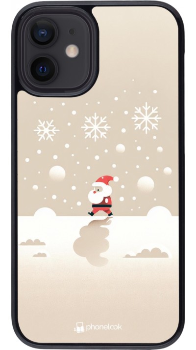 Coque iPhone 12 mini - Noël 2023 Minimalist Santa