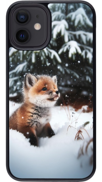 iPhone 12 mini Case Hülle - Weihnachten 2023 Fuechslein Tanne