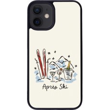 Coque iPhone 12 mini - Silicone rigide noir After the sky 2026