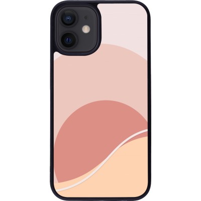 iPhone 12 mini Case Hülle - Silikon schwarz Autumn 22 abstract sunrise