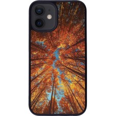 Coque iPhone 12 mini - Silicone rigide noir Autumn 25 Trees