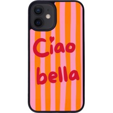 Coque iPhone 12 mini - Silicone rigide noir Bye Bella 2026