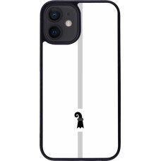 iPhone 12 mini Case Hülle - Silikon schwarz Kanton BS weiss