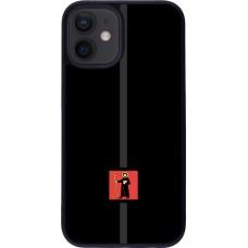 Coque iPhone 12 mini - Silicone rigide noir Canton GL noir