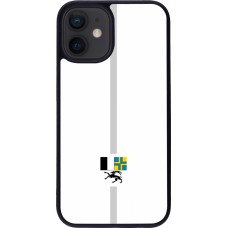 iPhone 12 mini Case Hülle - Silikon schwarz Kanton GR weiss