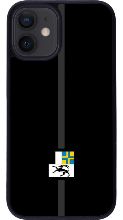 iPhone 12 mini Case Hülle - Silikon schwarz Kanton GR schwarz