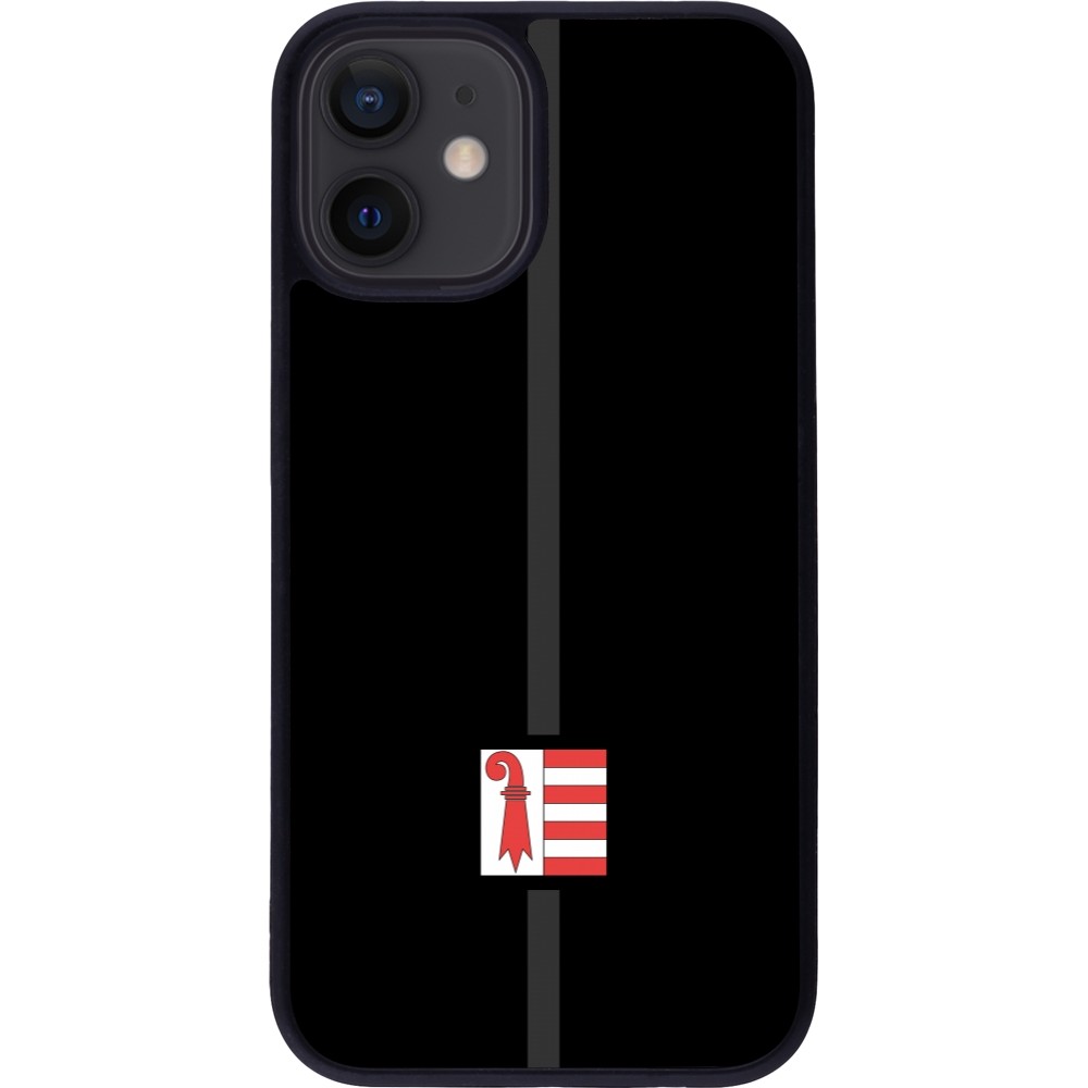 iPhone 12 mini Case Hülle - Silikon schwarz Kanton JU schwarz