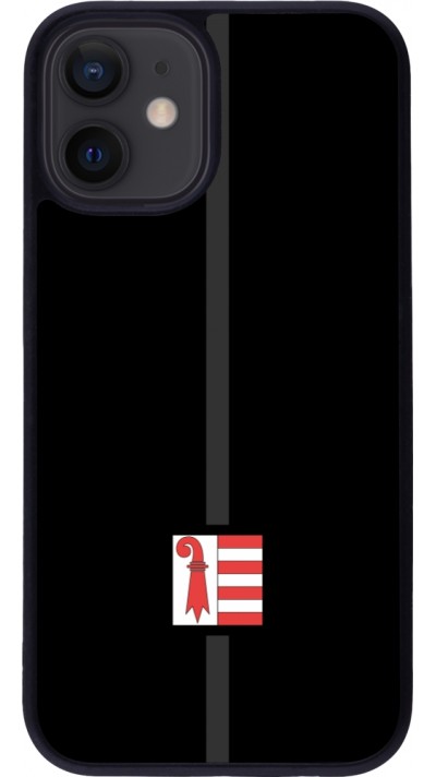 iPhone 12 mini Case Hülle - Silikon schwarz Kanton JU schwarz