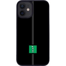 Coque iPhone 12 mini - Silicone rigide noir Canton SG noir
