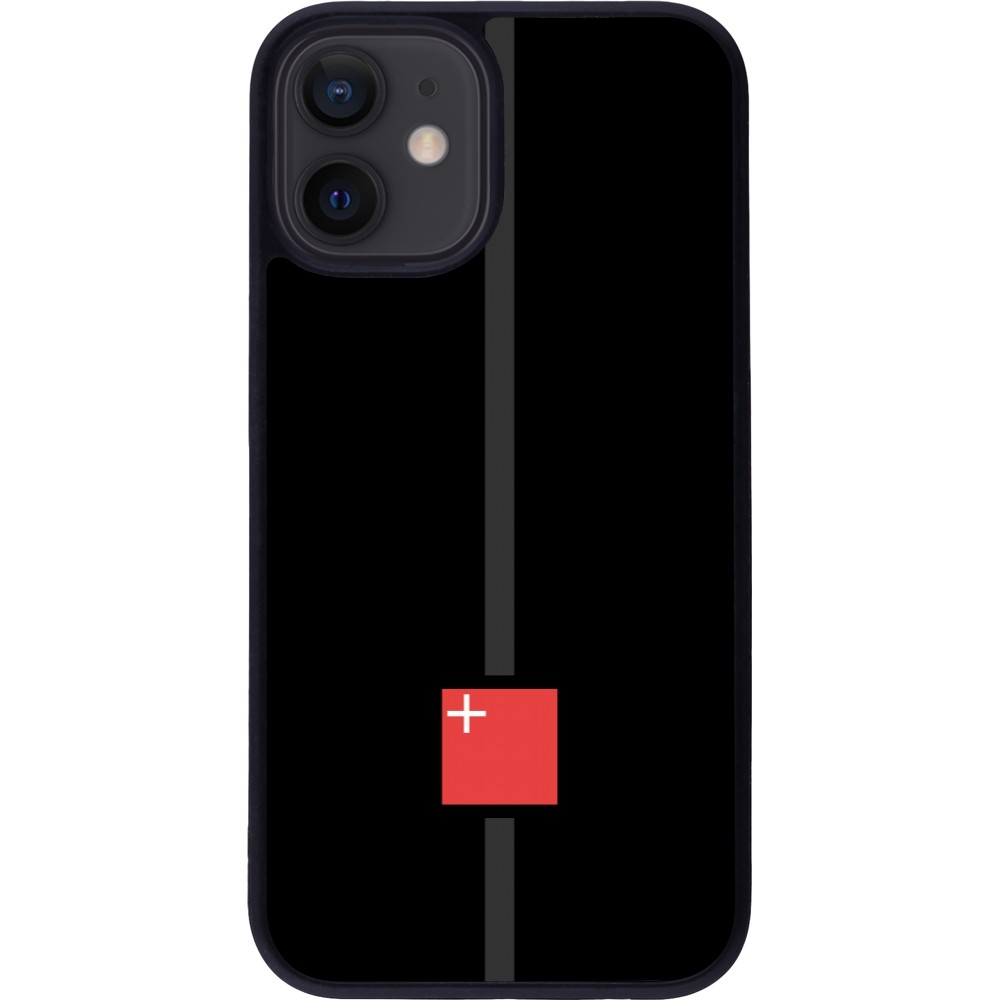 iPhone 12 mini Case Hülle - Silikon schwarz Kanton SZ schwarz
